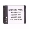 Bateria de reposição para GoPro AHDBT-001 AHDBT-002,GoPro HD HERO(2010 MODEL),HD HERO2