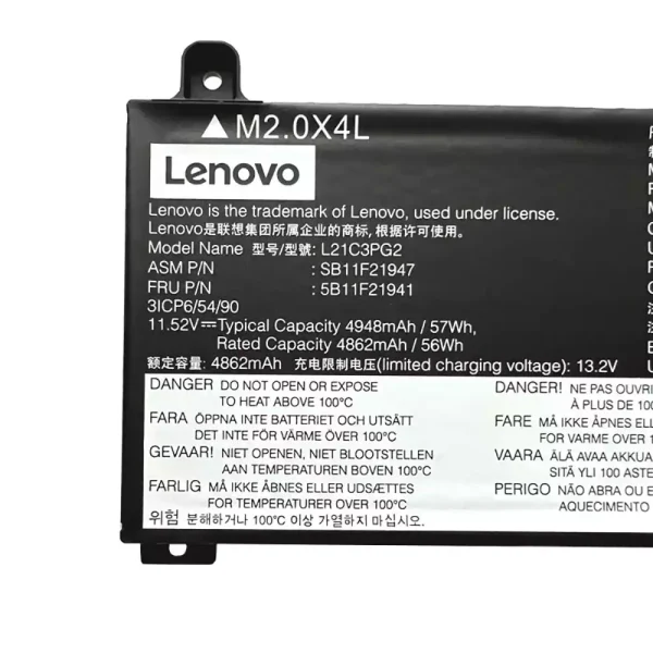 Bateria Notebook Lenovo L21C3PG2 L21M3PG2 - Imagem 4