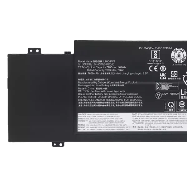 Bateria Notebook LENOVO L20C4PF2 L20D4PF2 L20M4PF2 - Imagem 3