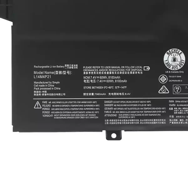 Bateria Notebook LENOVO L14M3P22 L14S3P21 - Imagem 3