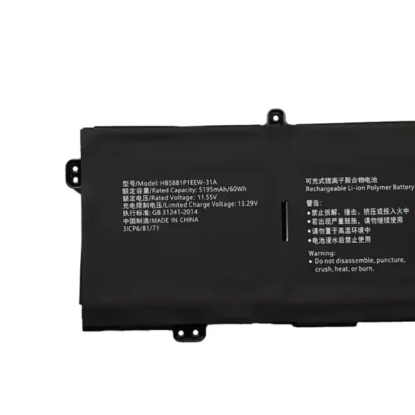 Bateria Notebook HUAWEI HB5881P1EEW-31A - Imagem 3
