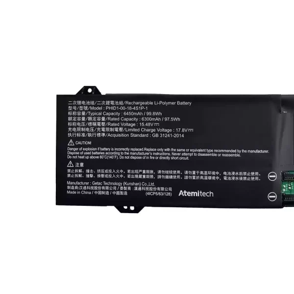 Bateria Notebook PHID1-00-18-4S1P-1 PHID1-13-17-4S1P-0 - Image 2