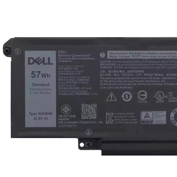 Bateria Notebook DELL WW8N8 66DWX - Imagem 3