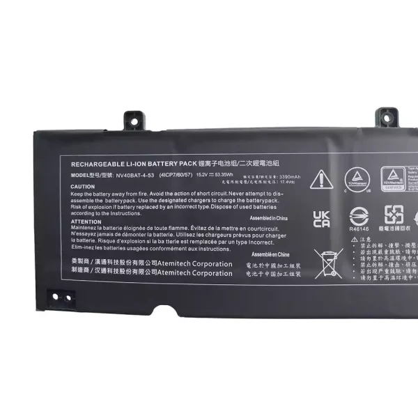 Bateria Notebook CLEVO NV40BAT-4-53 - Image 3