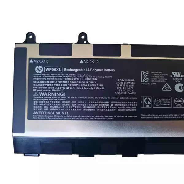 Bateria Notebook HP WP06XL - Imagem 3