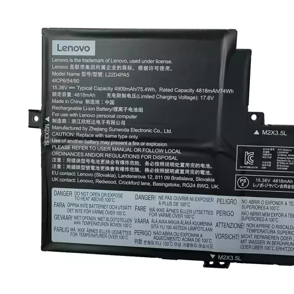 Bateria Notebook LENOVO L22D4PA5 L22C4PA5 L22M4PA5 - Image 3