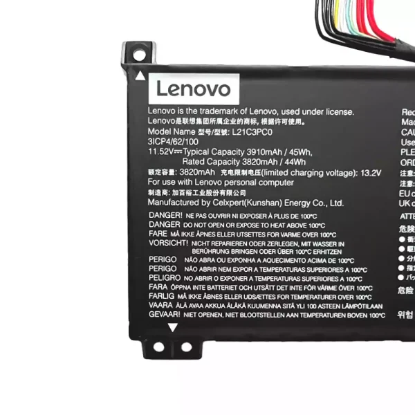 Bateria Notebook Lenovo L21C3PC0 L21D3PC0 L21L3PC0 L21M3PC0 - Imagem 4