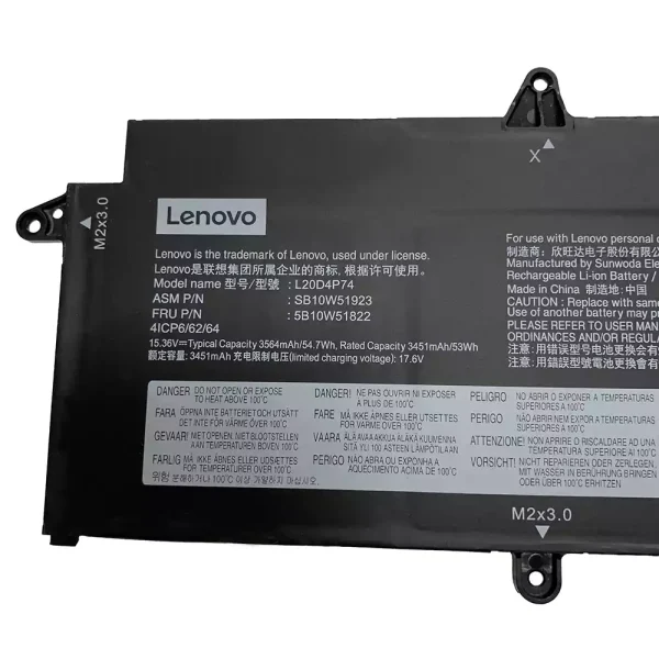 Bateria Notebook LENOVO L20M4P74 L20C4P74 - Image 2