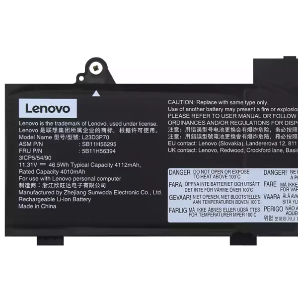 Bateria Notebook Lenovo L23D3P70 L23X3P70 L23M3P70 - Image 3