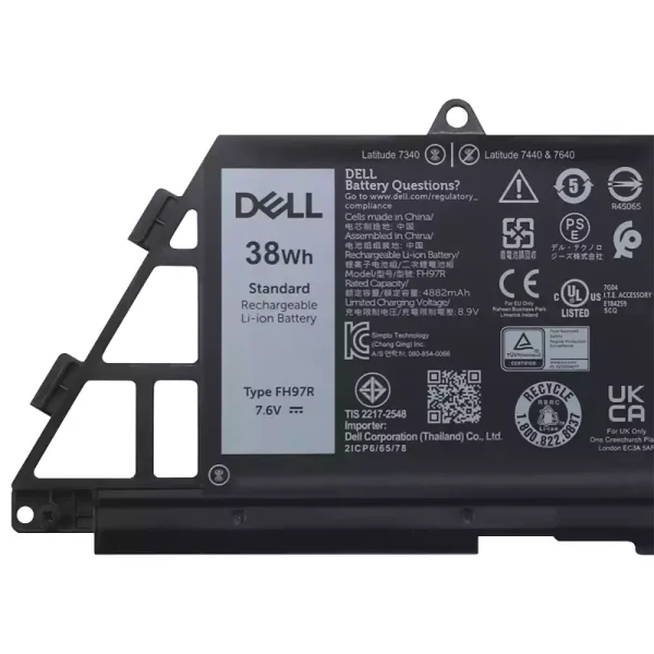 Bateria Notebook DELL FH97R 76KVG 599M7 - Imagem 3