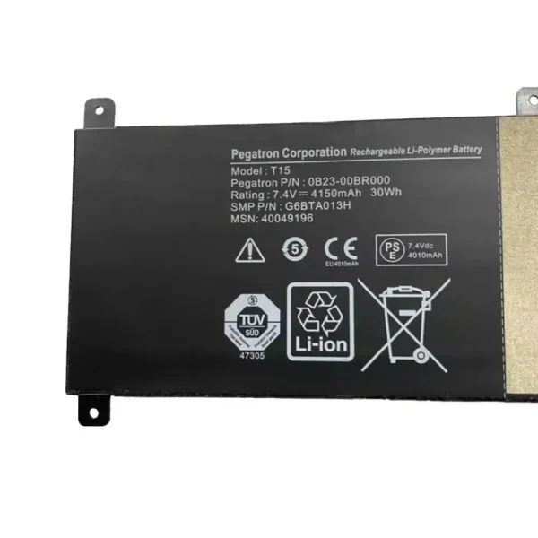 Bateria Notebook 0B23-00BR000 G6BTA013H T15 - Image 2