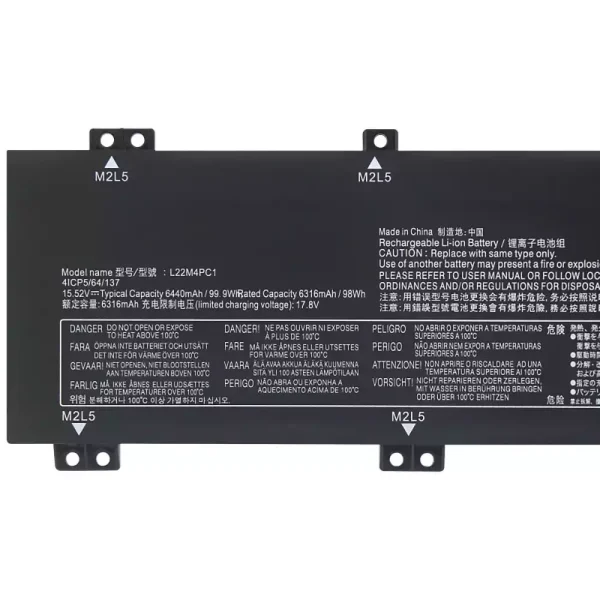 Bateria Notebook LENOVO L22M4PC1 L22D4PC1 L22X4PC1 - Image 3