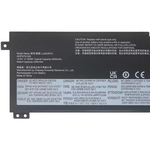Bateria Notebook LENOVO L23N4PG1 L23X4PG1 L23D4PG1 - Image 3