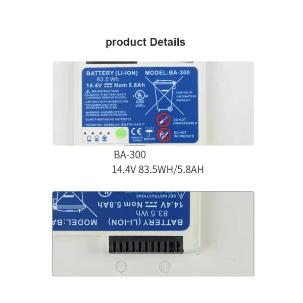 Bateria de reposição para Inogen BA-200 BA-300 BA-400 BA-500 - Imagem 3