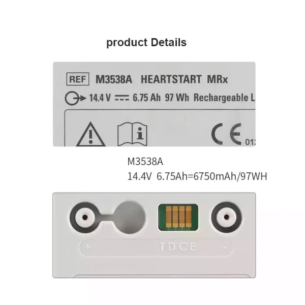 Bateria de reposição para PHILIPS HeartStart MRx M3538A M3535A M3536A M3535-60992 - Imagem 3