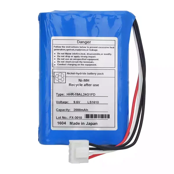 Bateria de reposição para Fukuda FX-3010 FCP-3610 HHR-19AL24G1FD LS1610