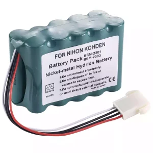 Bateria de reposição para Nihon Kohden I 2301A,Nihon Kohden I 2304A,Unipower B11419,Alphasource AS36011,Interstate Batteries AMED2131