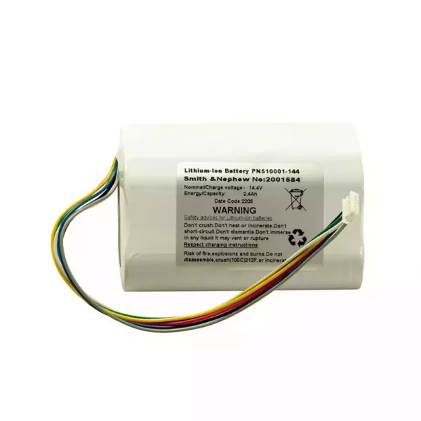 Bateria de reposição para LG144,510001-144,Smith & Nephew No.2001584,RENASYS GO