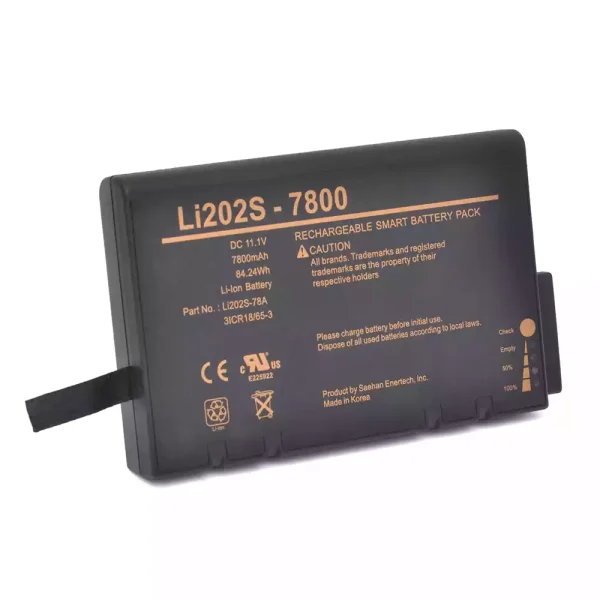 Bateria de reposição para Spacelabs LI202S-7800,LI202S-78A,146-0127-00 - Imagem 2
