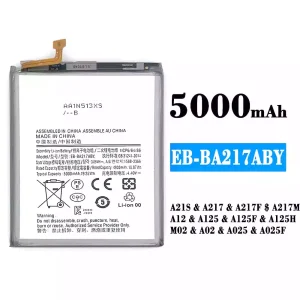Bateria EB-BA217ABY para Samsung A21S/A217/A217F/A217M/A12/A125/A125F/A125H/M02/A02/A025/A025F