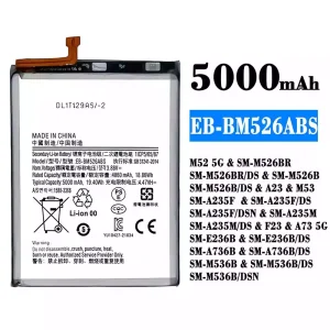 Bateria EB-BM526ABS para Samsung M52 5G/A23/M53/F23/A73 5G