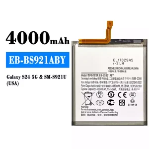 Bateria EB-BS921ABY para Samsung Galaxy S24 5G