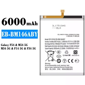 Bateria EB-BM146ABY para Samsung Galaxy F54/M54 5G/M34 5G/F14 5G/F34 5G