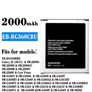 Bateria EB-BG360CBU para Samsung Galaxy J2 (2015)