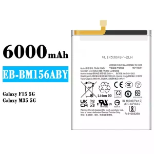 Bateria EB-BM156ABY para Samsung Galaxy F15 5G/Galaxy M35 5G