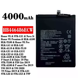 Bateria HB446486ECW para HUAWEI Honor 9X/Honor 9X Pro