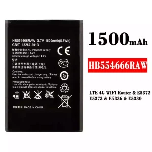 Bateria HB554666RAW para HUAWEI LTE 4G WIFI Router / E5372 / E5373 / E5336 / E5330