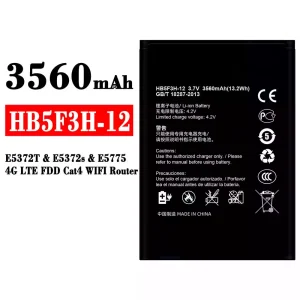 Bateria HB5F3H-12 para HUAWEI E5372T / E5372s / E5775 / 4G LTE FDD Cat4 WIFI Router