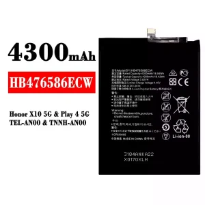 Bateria HB476586ECW para HUAWEI Honor X10 5G / Play 4 5G