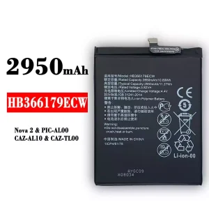 Bateria HB366179ECW para HUAWEI Nova 2