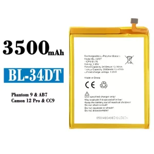 Bateria BL-34DT para Tecno Phantom 9/ Camon 12 Pro