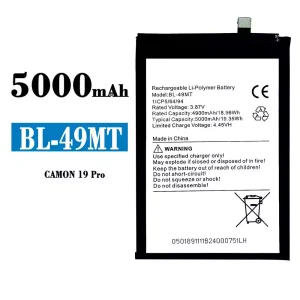 Bateria BL-49MT para Tecno Camon 19 Pro