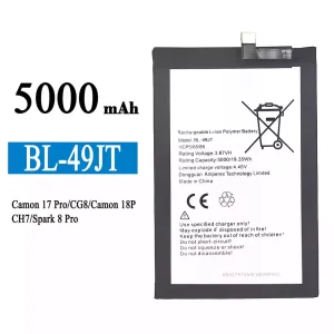 Bateria BL-49JT para Tecno Camon 17 Pro / Camon 18P / Spark 8 Pro