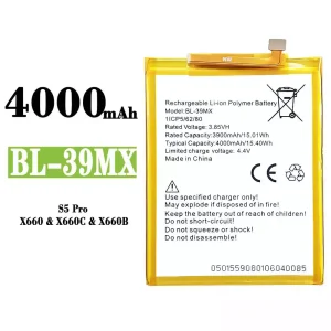 Bateria BL-39MX para Infinix S5 Pro