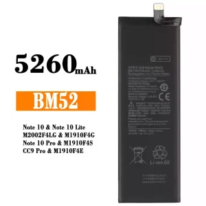 Bateria BM52 para Xiaomi Note 10,Note 10 Lite,Note 10 Pro / CC9 Pro