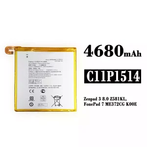 Bateria C11P1514 para Asus Zenpad 3 8.0 / FonePad 7