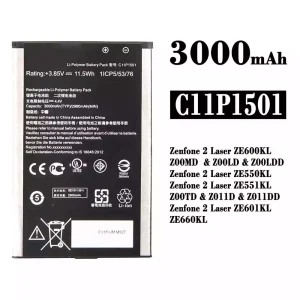 Bateria C11P1501 para Asus Zenfone 2 Laser ZE600KL /ZE601KL/ZE550KL / ZE551KL