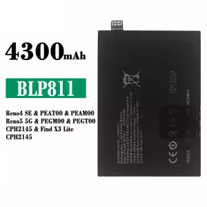 Bateria BLP811 para OPPO Reno 4 SE / Reno 5 5G / Find X3 Lite