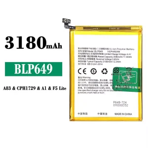 Bateria BLP649 para OPPO A83 / A1 / F5 Lite / A83T