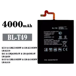 Bateria BL-T49 para LG K51S / K61 / K41S