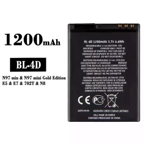 Bateria BL-4D para Nokia N97 mini/E5/E7/702T/N8