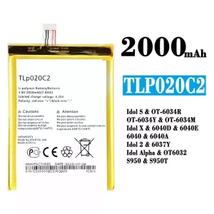 Bateria TLp020C2 para Alcatel Idol S/Idol X/IDOL 2 /IDOL ALPHA