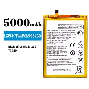 Bateria Li3949T44P8h906450 para ZTE Blade 20/Blade A52