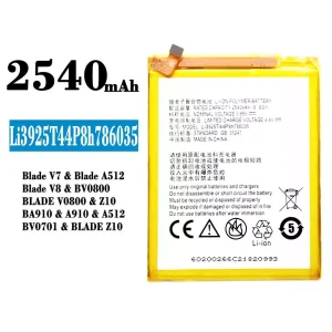 Bateria Li3925T44P8h786035 para ZTE Blade V7/Blade V8/Blade Z10