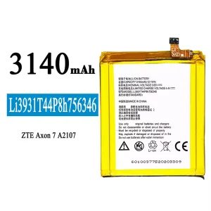 Bateria Li3931T44P8h756346 para ZTE Axon 7