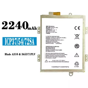 Bateria ICP37/54/72SA para ZTE A310